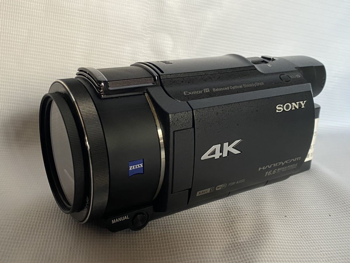 Yahoo!オークション - ソニー SONY FDR-AX55 4K ビデオカメラレ...