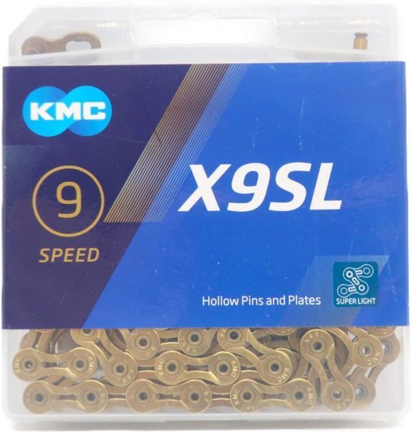 KMC ケイエムシー X9SL チェーン 9スピード 9s 9速 114Links ゴールド gold 自転車