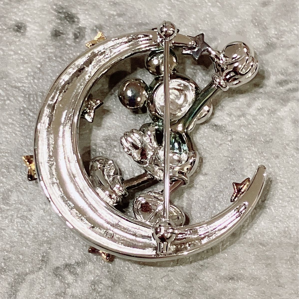 希少 美品 ミキモト MIKIMOTO ミッキーマウス ブローチ 真珠 パール