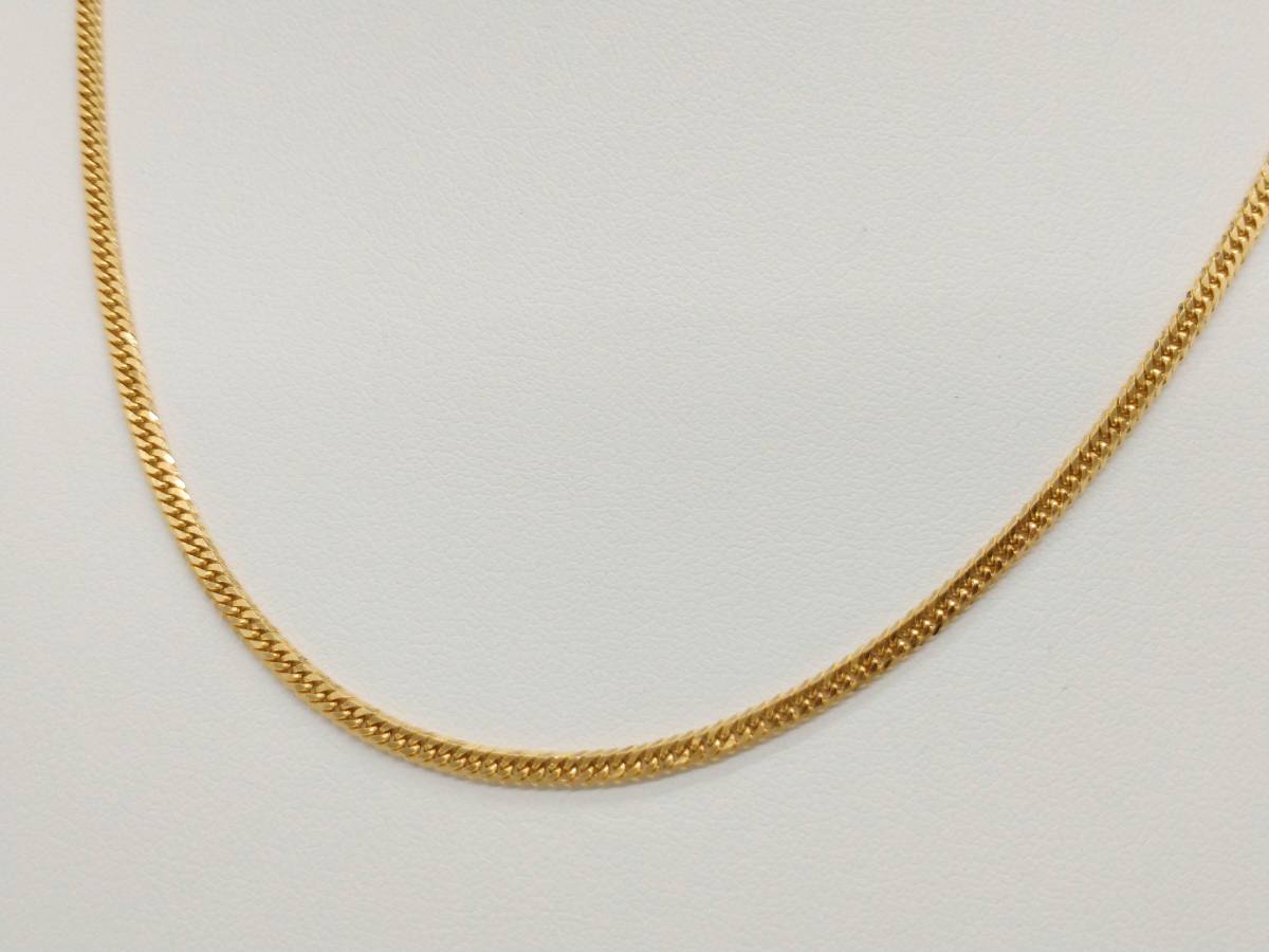 造幣局刻印有り】 K18(総10.2g) 40cm 六面ダブル 喜平 ネックレス