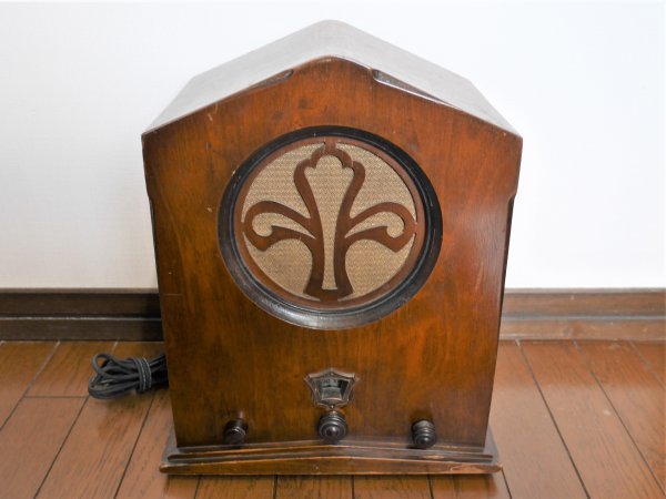  vacuum tube radio Ran sing* field coil * speaker attaching 1930s Vintage Radio w. Lansing Field Coil Speaker, Working Condition