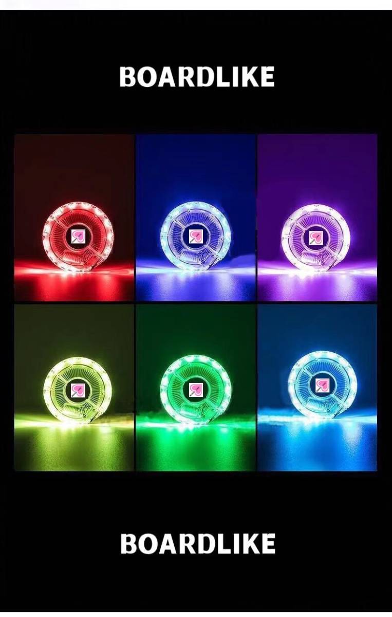 7色光る□タイヤにライトをつけて光輝く□キックボード□キック