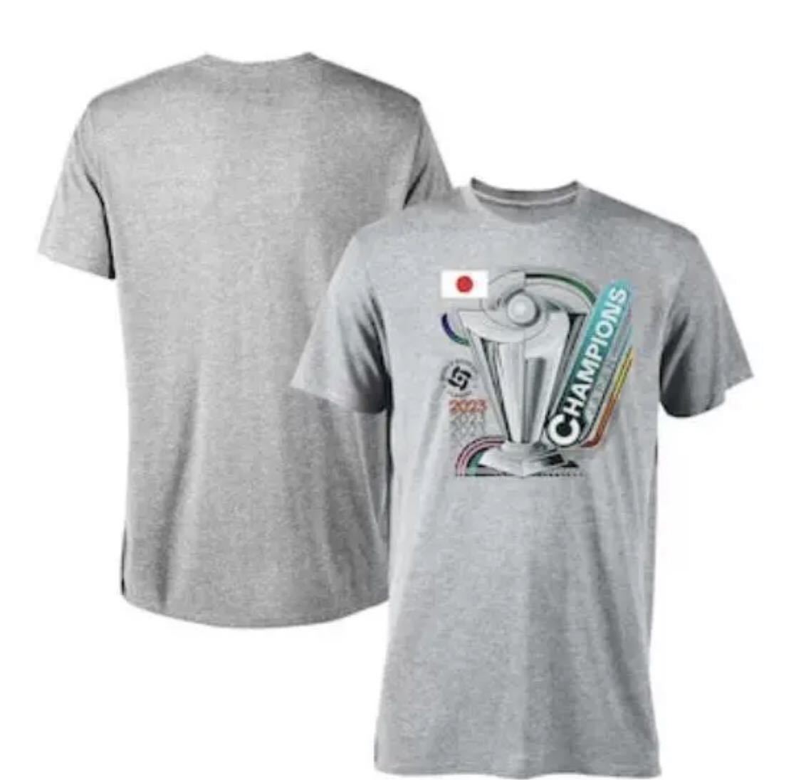 Lサイズ 】WBC 2023 チャンピオンTシャツ 侍ジャパン 大谷翔平 2023 WBC優勝記念品 morgen グッズ イラストTシャツ Lサイズ