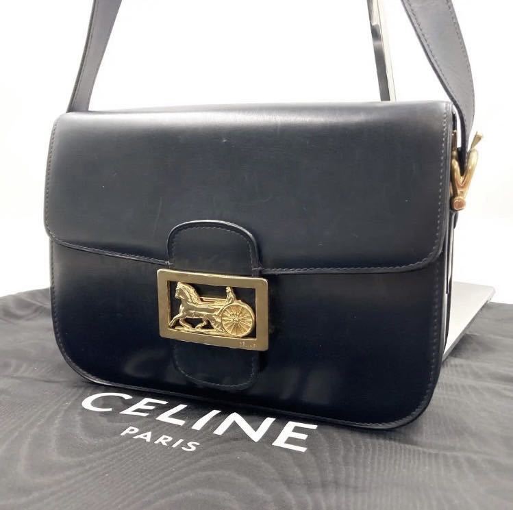 美品】 CELINE オールドセリーヌ ショルダーバッグ ポシェット 2way