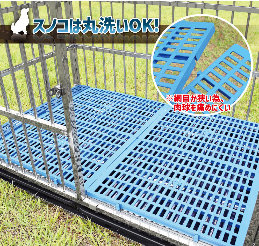 訳あり品】ステンレス製 ドッグケージ XLサイズ (幅108 × 奥行 訳あり品】ステンレス製 ドッグケージ XLサイズ (幅108 × 奥行
