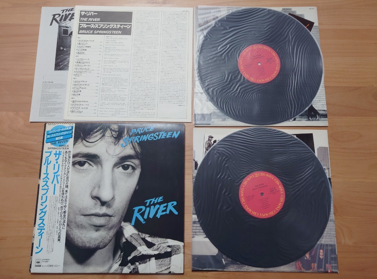 ★ブルース・スプリングスティーン Bruce Springsteen★ザ・リバー The River★見本盤★帯付★2LPレコード★中古品★SAMPLE★PROMO★OBI 