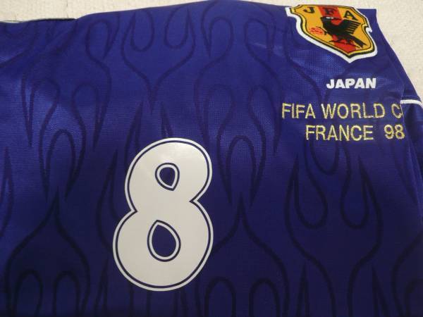 98フランスW杯 日本代表ユニ #8中田英寿 新品タグ付 FIFA刺繍入_画像3