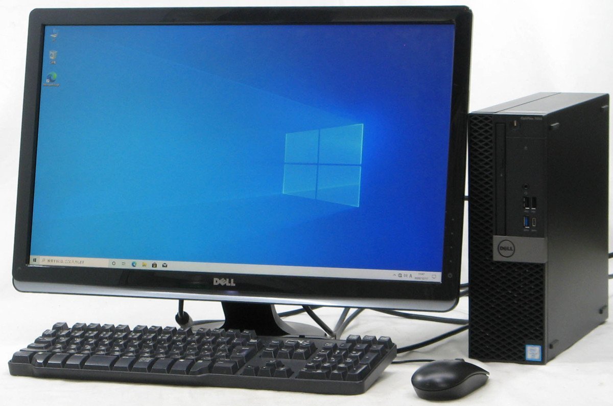 DELL Optiplex 7050-7500SF ■ 24インチ 液晶セット ■ i5-7500/DVDマルチ/省スペース/HDMI/第7世代/Windows10 デスクトップ_DELL Optiplex 7050-7500SF