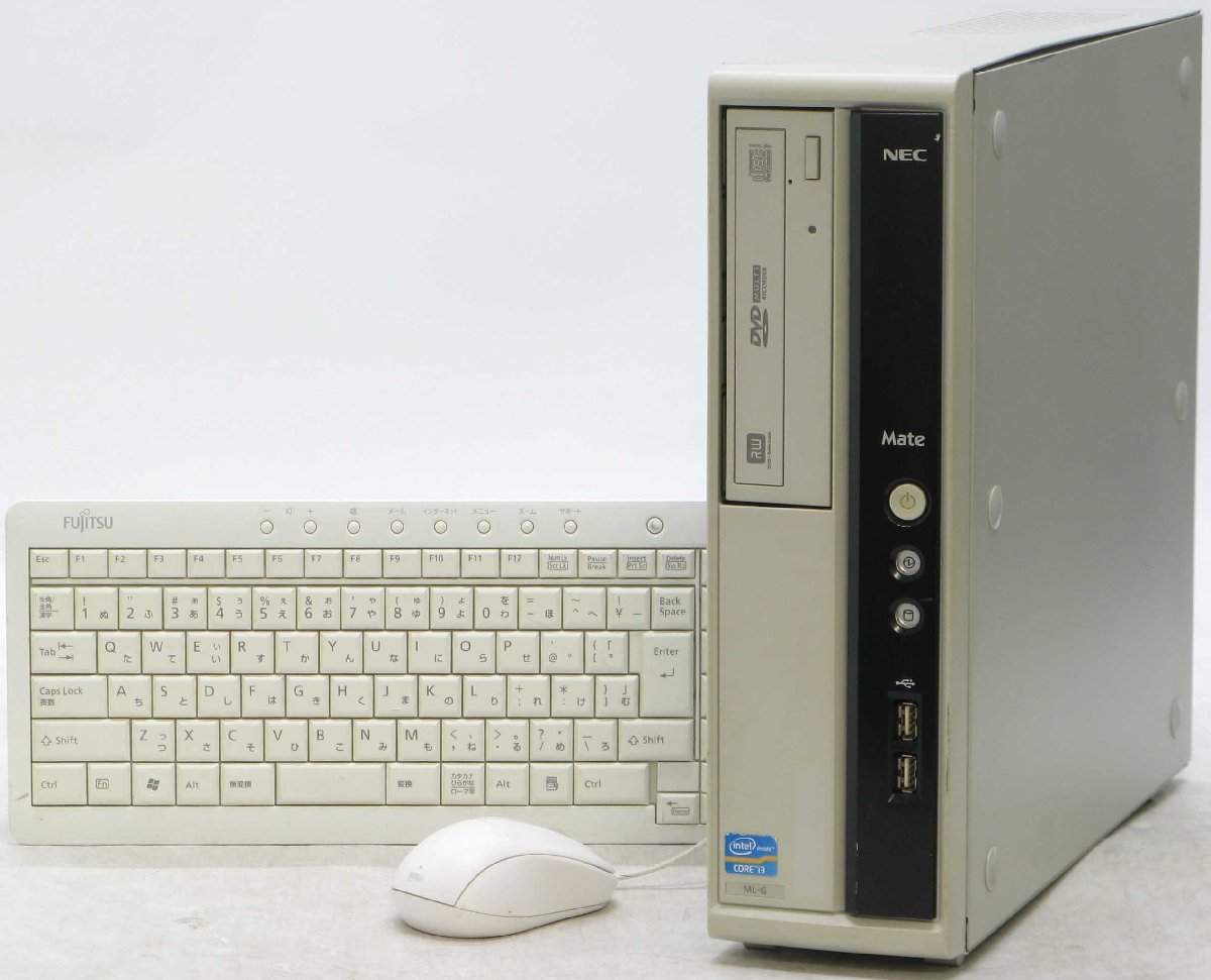 NEC Mate PC-MK34LLZZJGSG ■ i3-3240/DVDマルチ/省スペース/Windows10 デスクトップ_NEC Mate PC-MK34LLZZJGSG