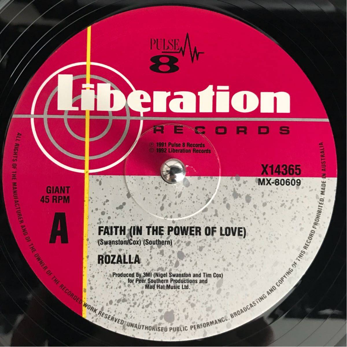 [12inch]FAITH(IN THE POWER OF LOVE) - ROZALLA / euro beat / высокий Energie / house / 0140