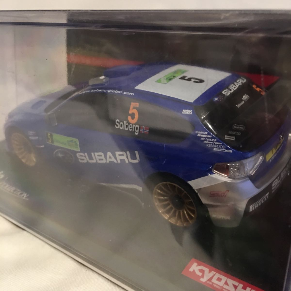 未使用 京商 1/27 ミニッツ・ボディ SUBARU IMPREZA WRC 2008年 MINI-Z ミニカー モデルカー #5 Solberg スバル インプレッサ ラリー_画像7