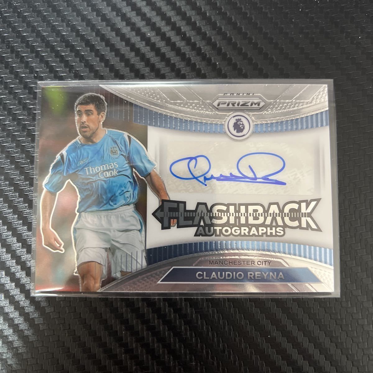 2022-2023 Panini prizm premier league soccer Manchester City MCI Flashback autographs 直筆サインカード Claudio Reyna_画像1