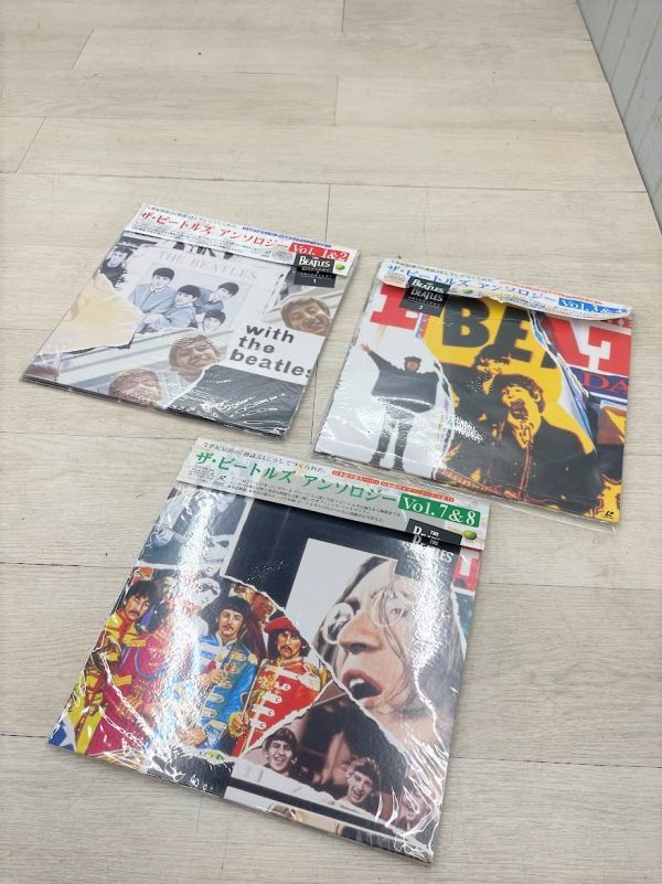 レーザーディスク THE BEATLES アンソロジーvol.1,2,3,4,7,8 6枚 まとめて ザ・ビートルズ LD 現状販売 帯 ライナーノーツ 即日配送の画像1