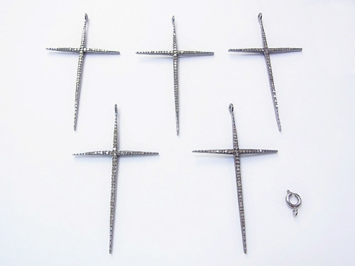 бриллиант Cross [rK2e] очарование 56×35×2mm Silver925
