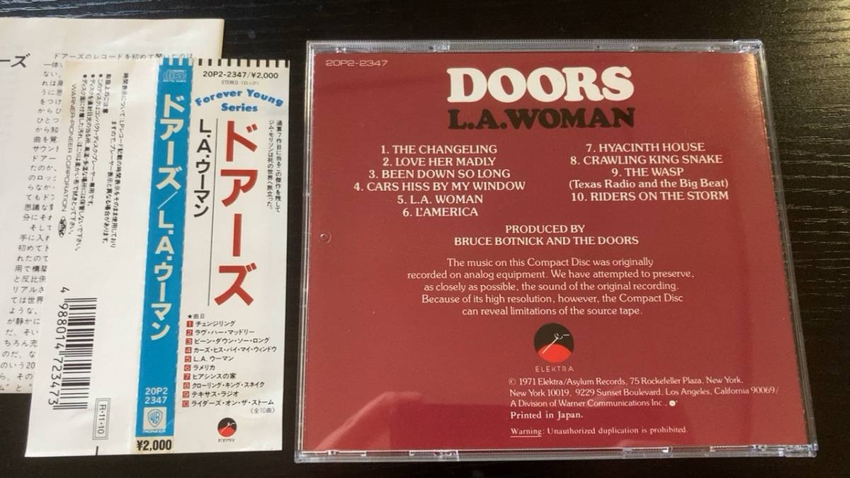 THE DOORS L.A.LA WOMAN записано в Японии CD налог надпись нет дверь zL.A.u- man 
