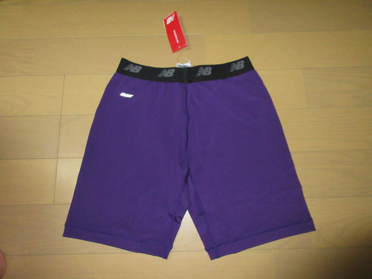  New balance men's inner pants 2XL purple new goods * settlement of accounts sale *.