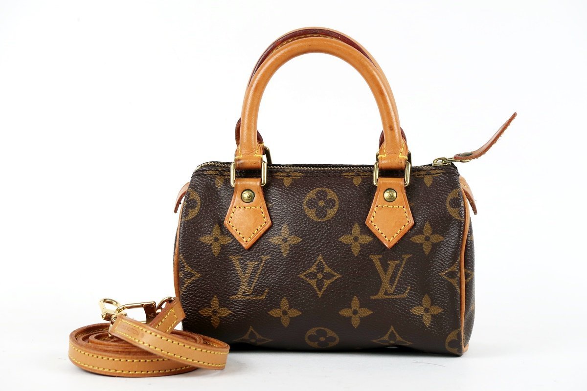 【美品】LOUIS VUITTON ヴィトン モノグラム ミニスピーディ ハンド ショルダー ポーチ バッグ ボストン型 ブランド【NY15】_画像1