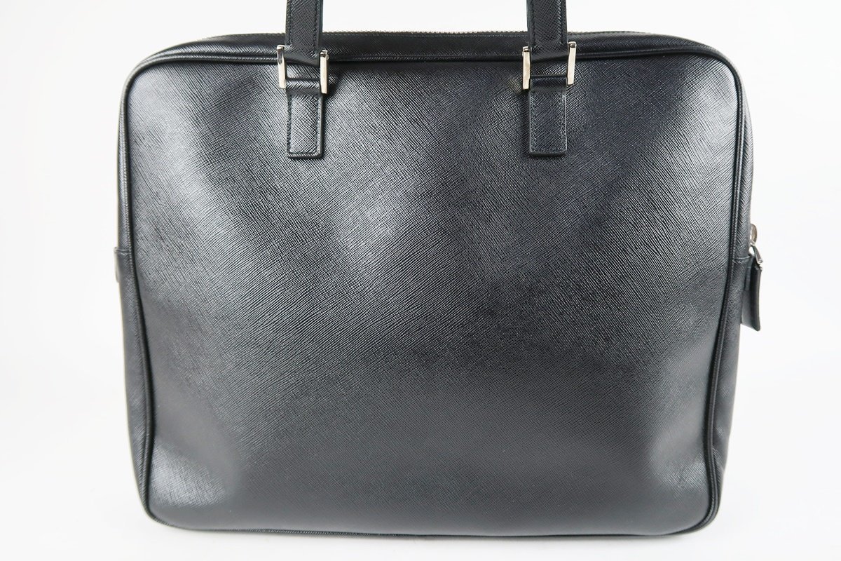 美品】PRADA プラダ サフィアーノレザー ビジネスバッグ 書類カバン