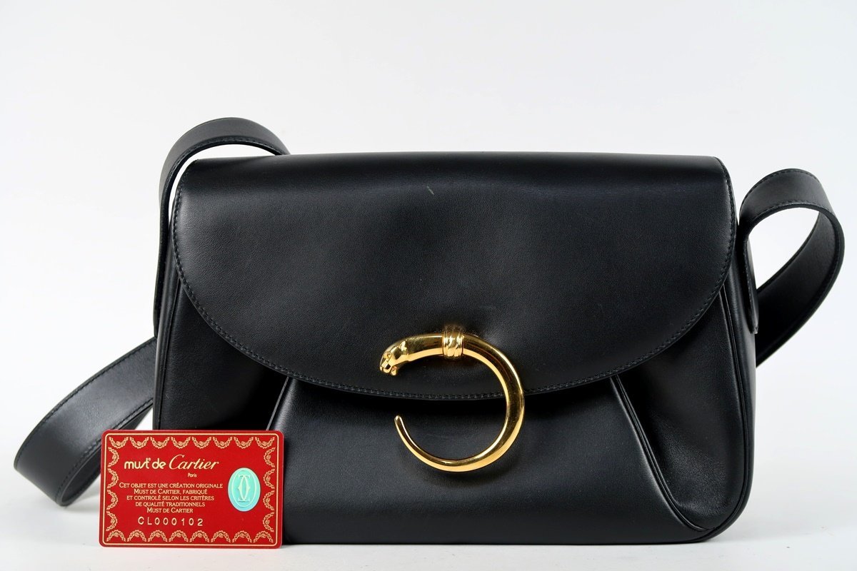 美品】Cartier カルティエ パンサー パンテール ブラック×ゴールド