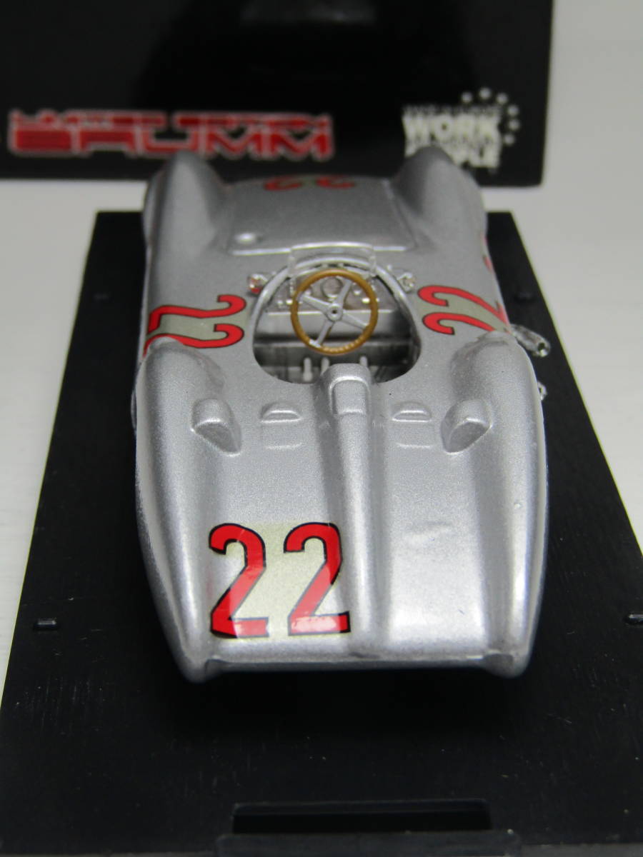 Mercedes Benz 1/43 Mercedes Benz W196C 1954 Daimler-Benz Stream line silver Arrow Made in Italy BRUMM made W196S 300SLR