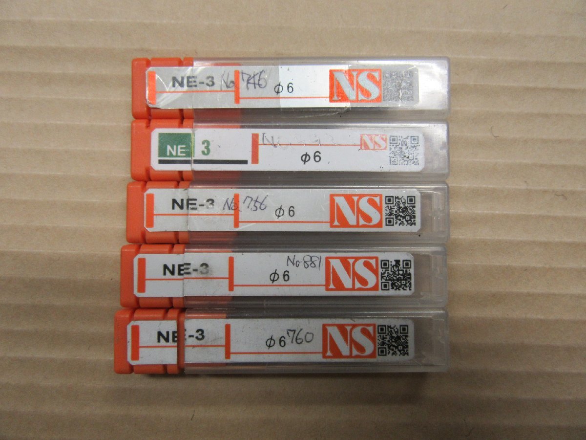国内外の人気 TR220195 NS/日進工具　パワーソリッドエンドミル NS/日進工具 NE3 φ6 （５本） その他