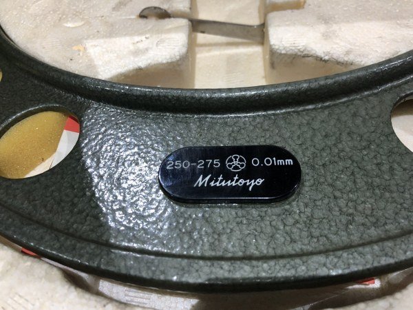 TX220465　ミツトヨ/Mitutoyo 外側マイクロメーター 103-147（OM-275） 測定範囲：250～275ｍｍ　_画像2