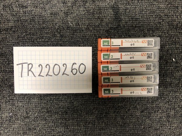 TR220260　NS/日進工具　パワーソリッドエンドミル　NE-3Φ6　1セット5個