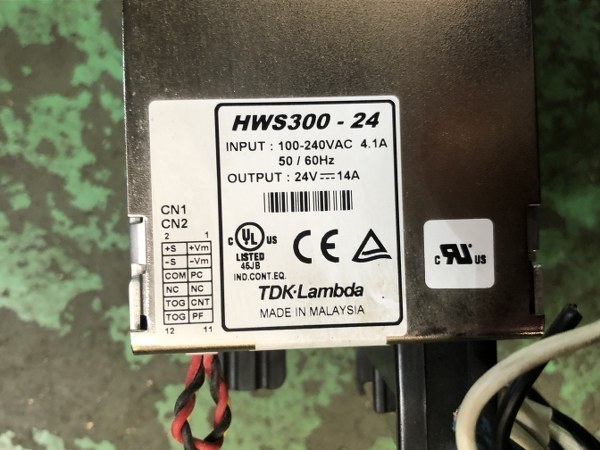 TJ210804　TDK　AC入力電源（AC-DCコンバータ）　オークマLR15から外したものです。HWS300-24_画像2