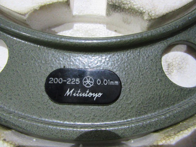 TX220594　外側マイクロメーター ミツトヨ/Mitutoyo 測定範囲200-225(最小表示0.01mm)OM-225_画像4