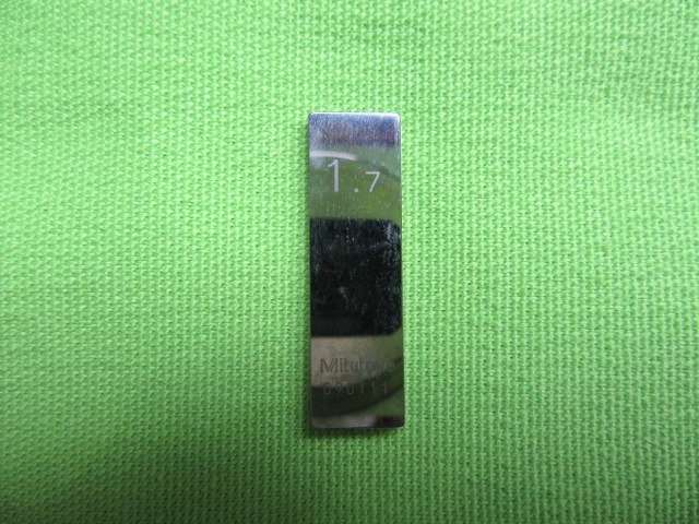 TX230128 ブロックゲージ ミツトヨ/Mitutoyo 1.7mm_画像4