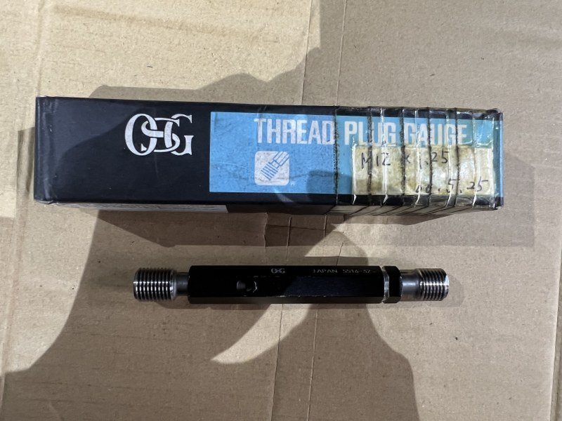 有名ブランド TX220307 ネジプラグゲージ OSG GPIPII オーエスジーM12x1.25 基準器、ゲージ 有名ブランド TX220307 ネジプラグゲージ OSG GPIPII オーエスジーM12x1.25 基準器、ゲージ