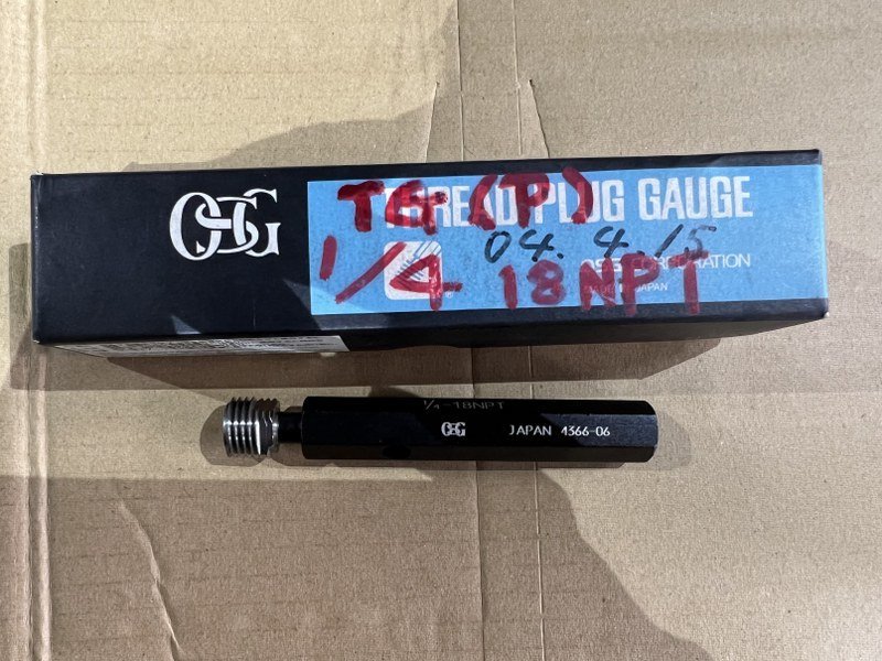 TX220301 ねじゲージ OSG オーエスジー18NPT TG(P) TX220301 ねじゲージ OSG オーエスジー18NPT TG(P)