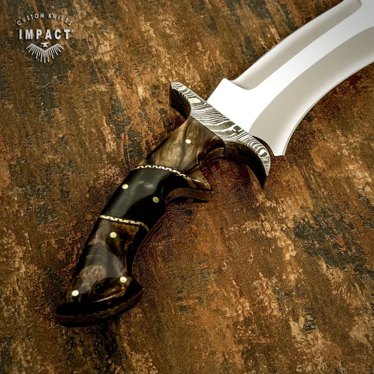 ☆全長41.5cm イギリス IMPACT製 カスタム ナイフ ブルホーン ☆全長41.5cm イギリス IMPACT製 カスタム ナイフ ブルホーン