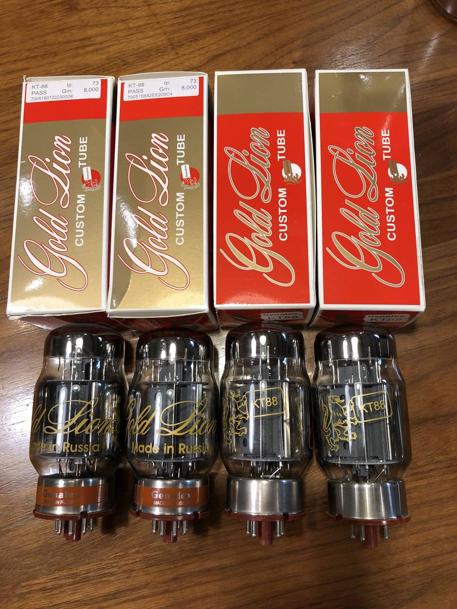 定価 Genalex Gold Lion KT88 真空管 Power Vacuum Tube, Platinum