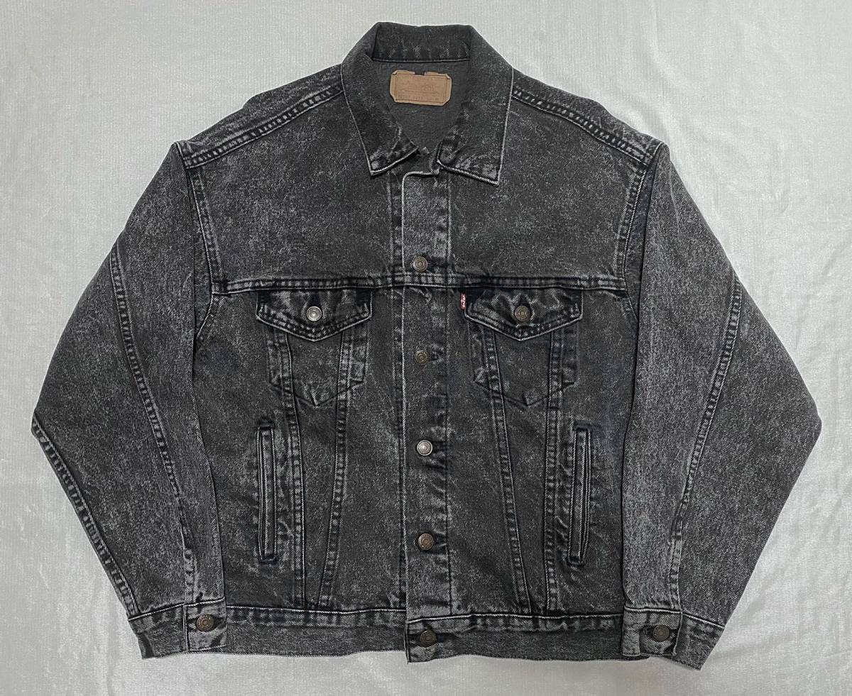 80s～ Levi's リーバイス 70507　0253　size M　ブラック デニム ジャケット　サルファ 黒　MADE IN USA アメリカ製_画像1