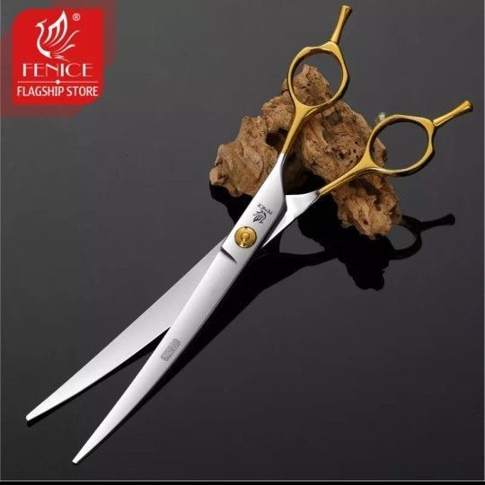 新品☆フェニーチェ トリミングばさみセット☆ストレート&カーブ