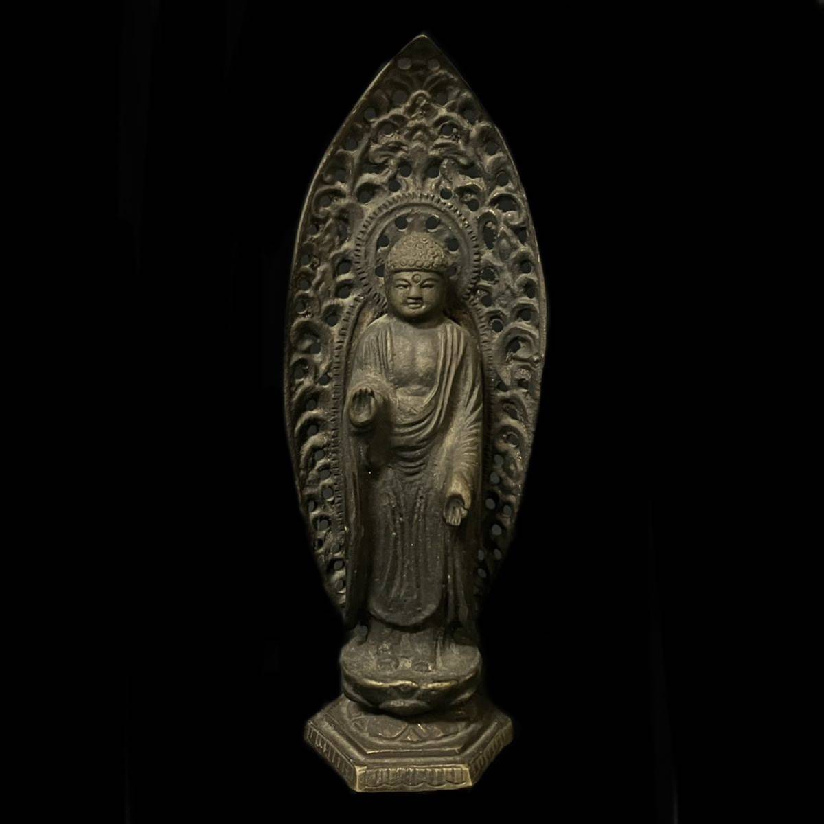 阿弥陀如来 立像 時代 仏教美術 仏像 佛増 骨董 文物 古玩 仏具 東洋
