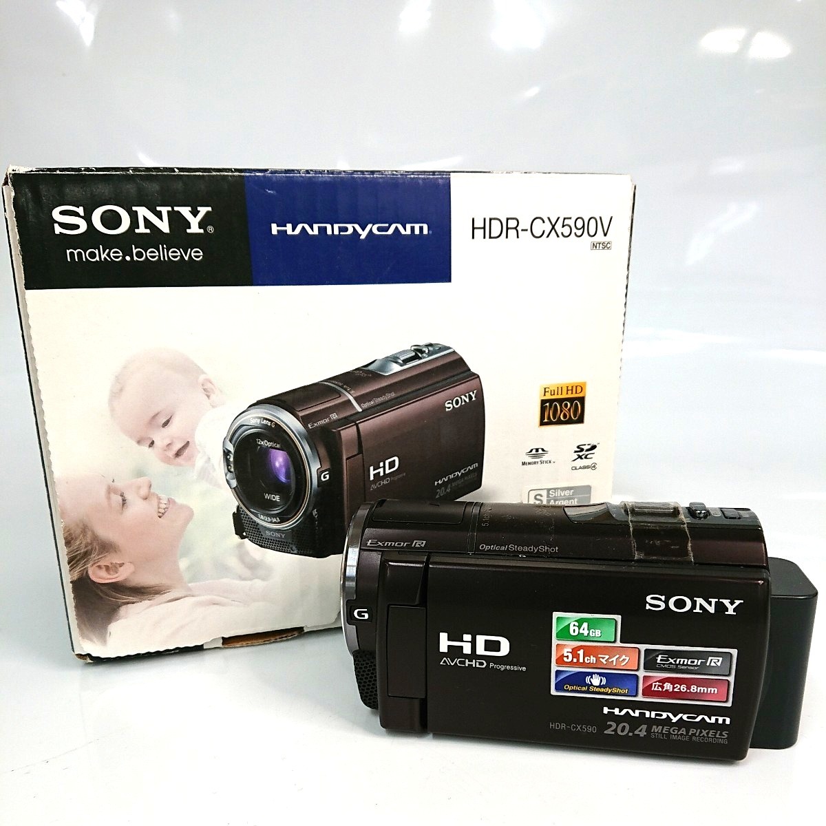 ヤフオク! - Sony HDR-CX590 ソニー デジタルビデオカメラ...