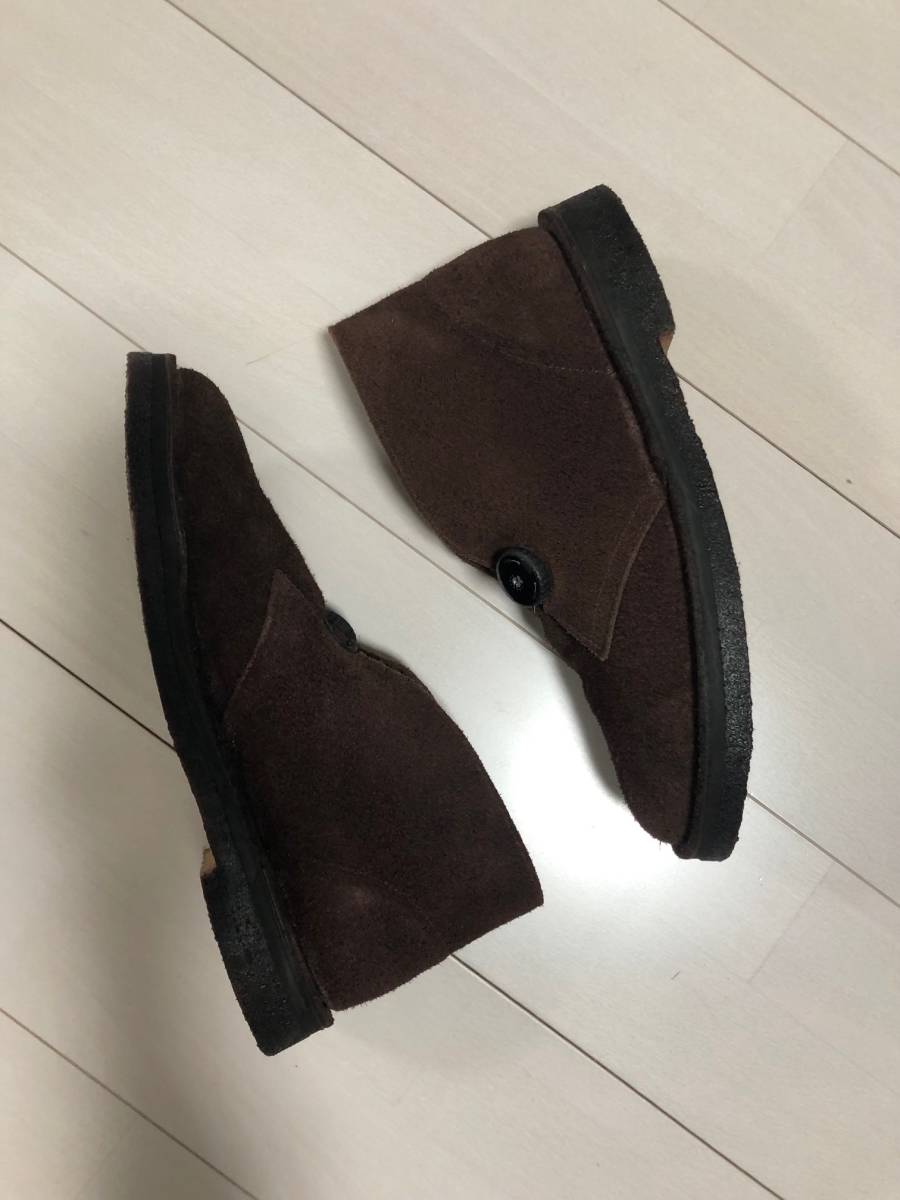  new goods ptarmigan SUEDE SHERBET BOOTS suede leather dial lock desert boots ta-mi gun 43 Brown 