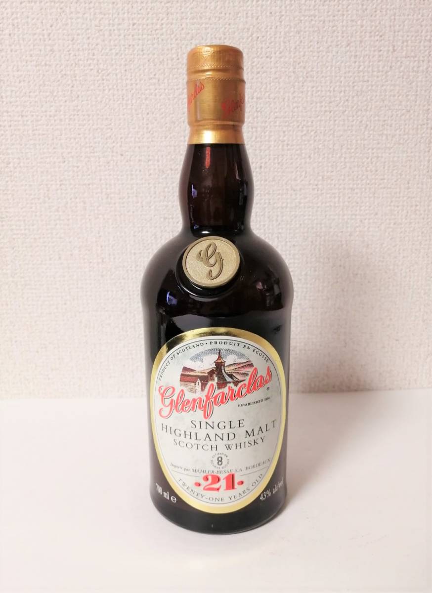 貴重 90年代流通】グレンファークラス17年 旧ボトル 700ml 43度-