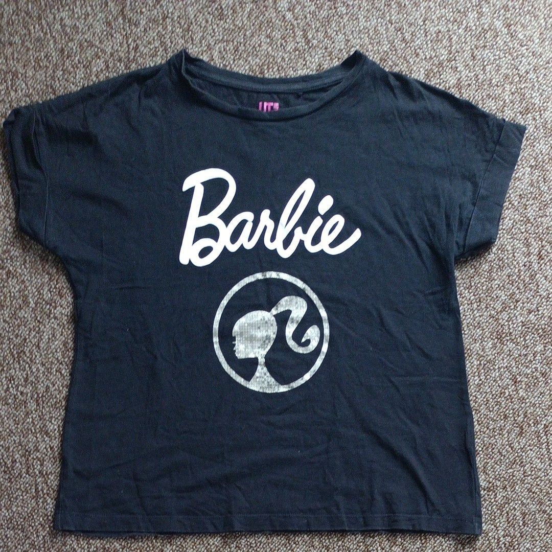 Barbie バービー Tシャツ 半袖 140 パフスリーブ 水色