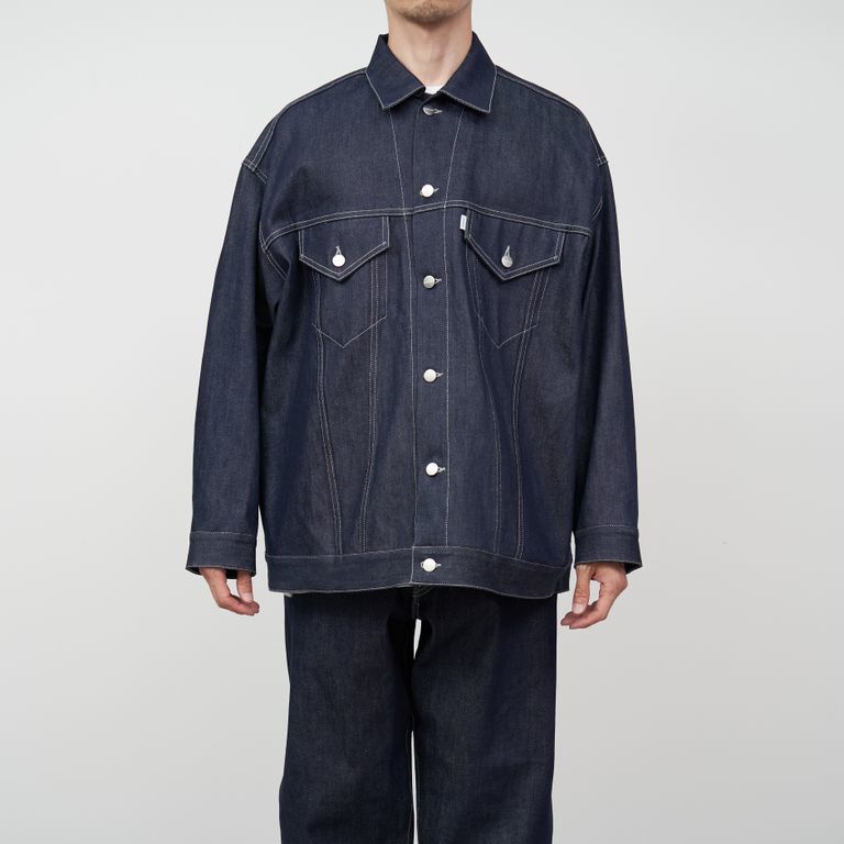 SWEAT 22ss Graphpaperグラフペーパー Graphpaper(グラフペーパー) 1 Selvage OVERSIZED L/S Denim TEE Trucker Jacket