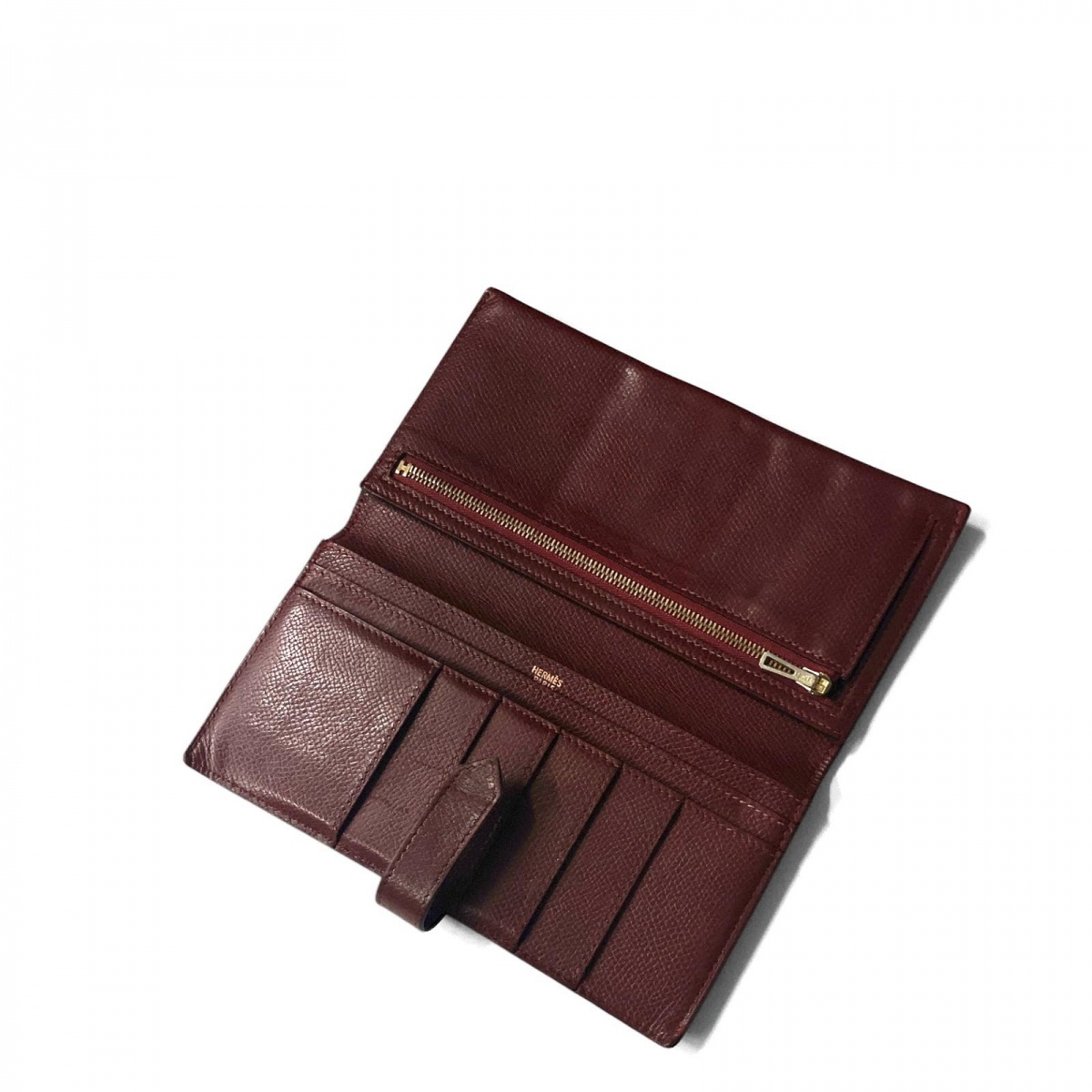 HERMES エルメス ベアンクラシック シェーブル ウォレット 長財布 二