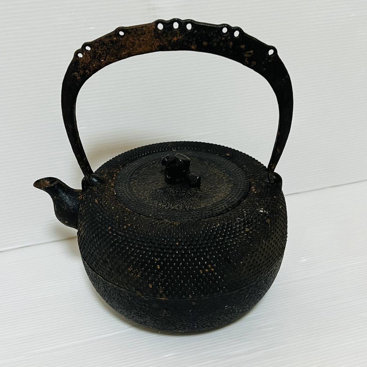 南部鉄器 鉄瓶 詳細不明 】鉄急須 小急須 急須 茶こし付 茶道具 やかん