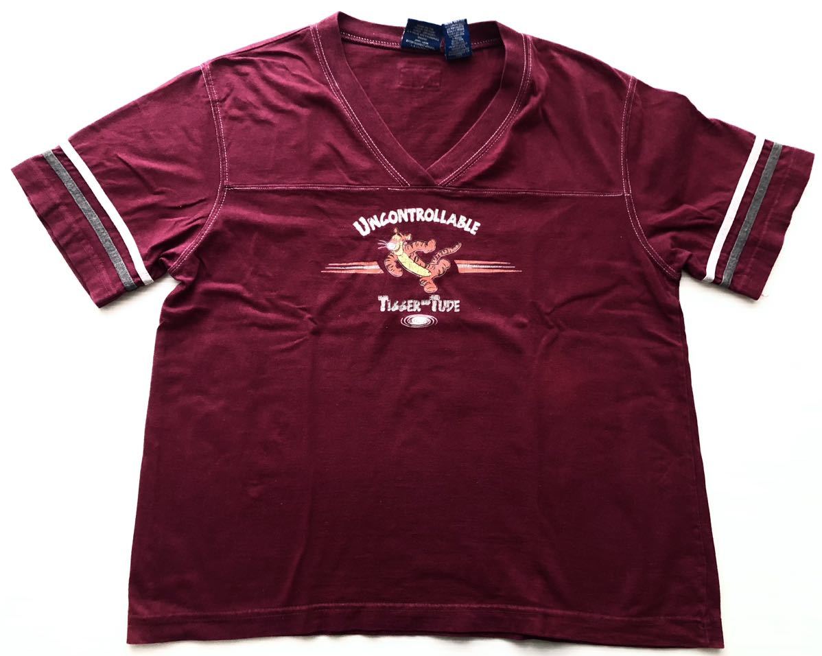 90s くまのプーさん ティガー フットボール Tシャツ USA企画　　アメリカ企画 90年代 オールド ヴィンテージ ビンテージ vintage 玉7247_画像1