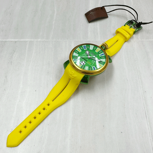1円~! ガガミラノ マヌアーレ48mm 2014ブラジルワールドカップ 自動