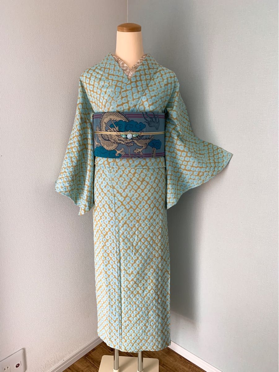 有松鳴海絞り浴衣 蜘蛛絞り
