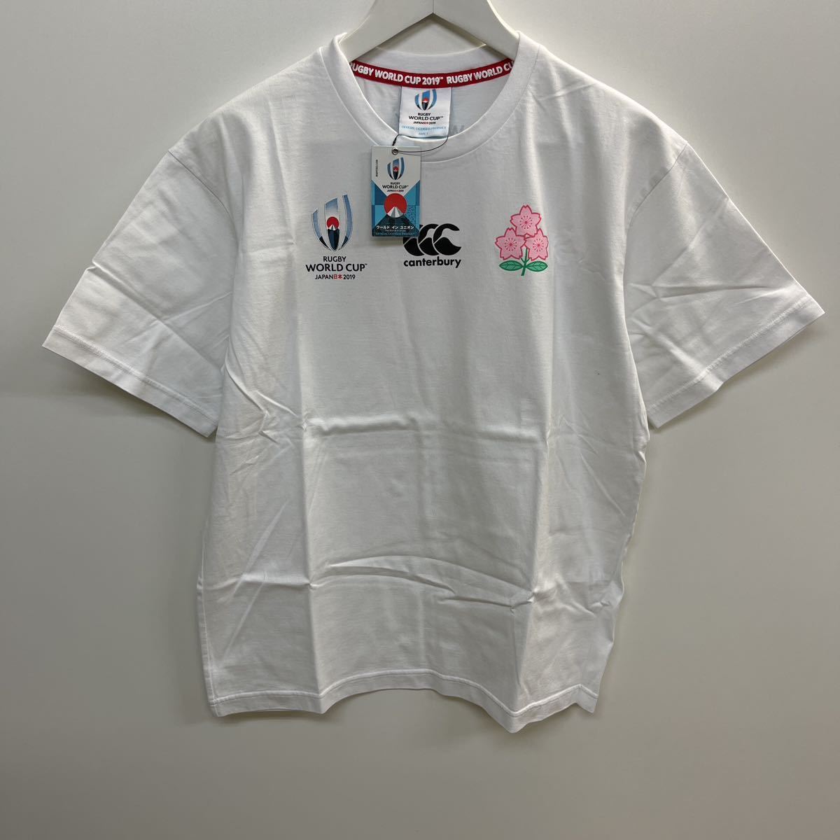 ◆新品未使用タグ付◆RUGBY 2019WORLDCUP JAPAN canterbury 記念Tシャツ　サイズL_画像1