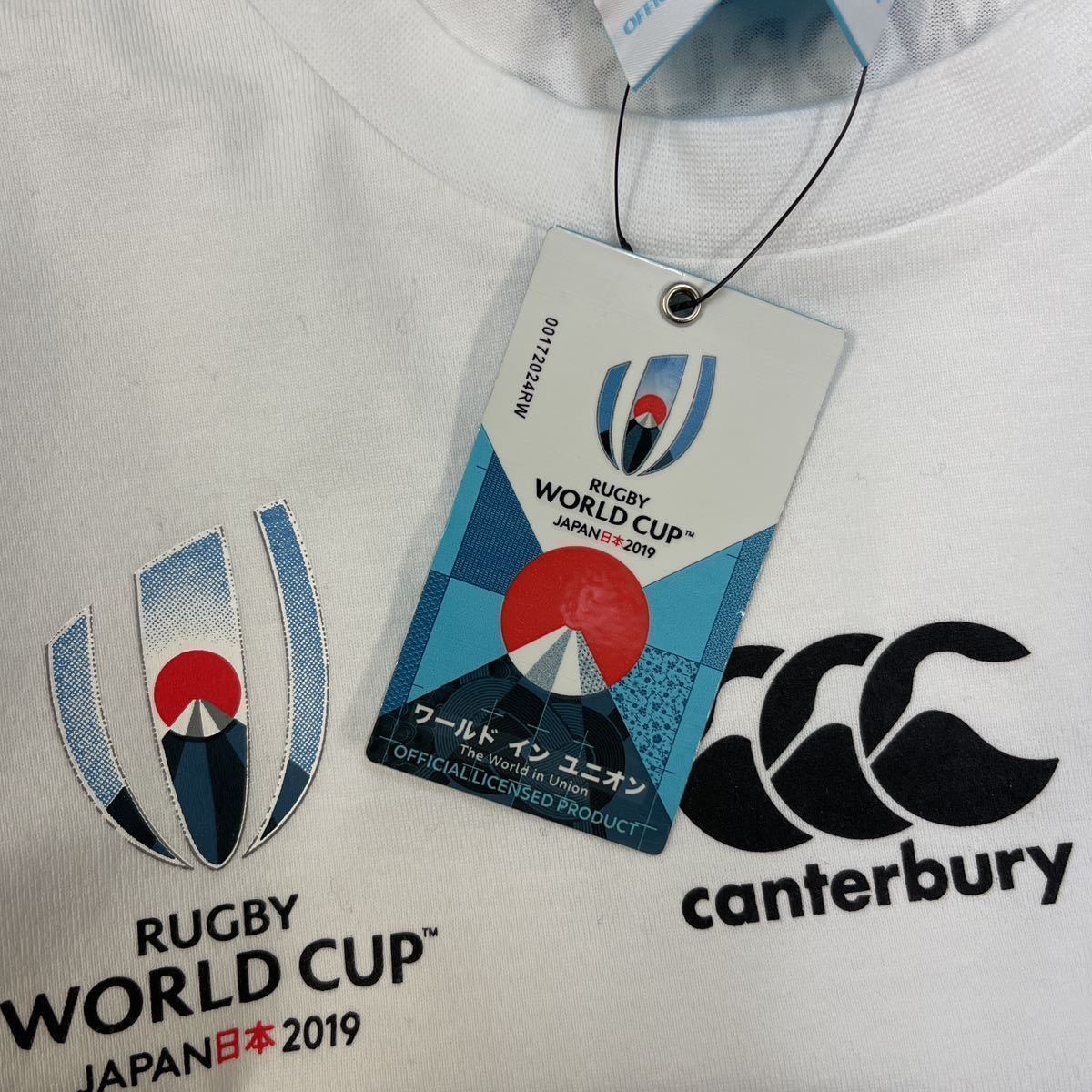 ◆新品未使用タグ付◆RUGBY 2019WORLDCUP JAPAN canterbury 記念Tシャツ　サイズL_画像3