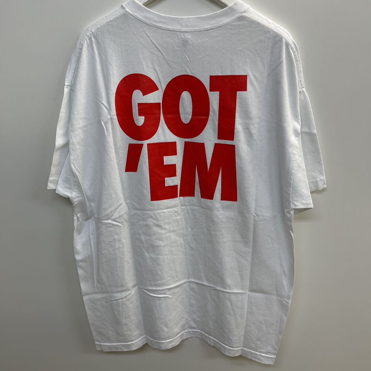 ◆オススメ◆GOT'EM S/S CREW-NECK PRINT Tee ロゴ フォント クルーネック プリント Tシャツ　サイズXL